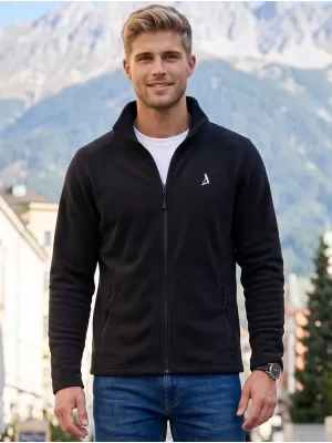 Fleece-Sweatshirt für Herren ALTISPORT ALM002852 SCHWARZ UND SILBER