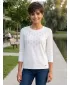 Damen-T-Shirt ALTISPORT IDIARA WEIß