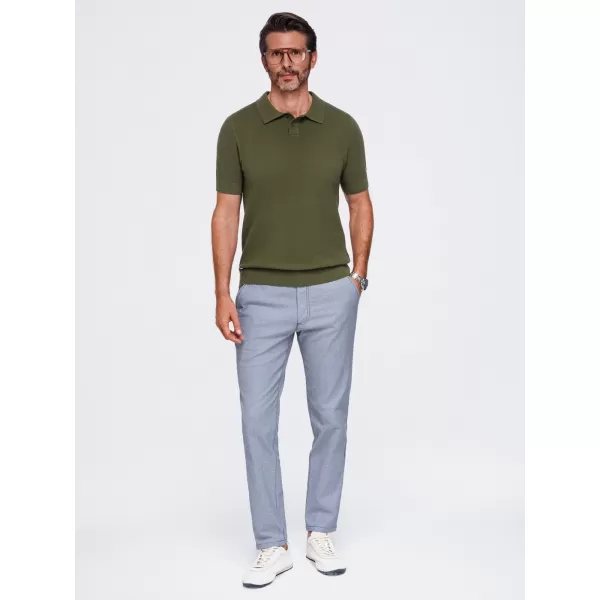  Herren-Poloshirt OMBRE OM-POSS-0178 OLIVE 