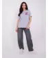 Damen-T-Shirt SUBLEVEL D12022AH02645Y LEUCHTENDES LILA