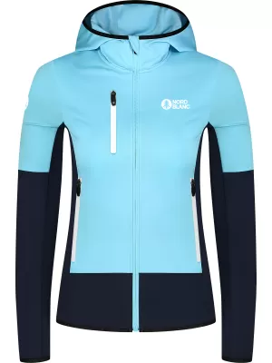 Powerfleece-Sweatshirt für Damen NORDBLANC RAVINE NBSFL8336 HELLBLAU