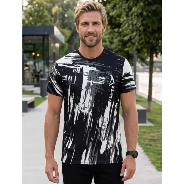  Hochwertiges Funktions-T-Shirt für Herren ALTISPORT VOJ/ALM010TR01 SCHWARZ/ELFENBEIN 