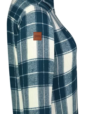 Flanellhemd für Damen NORDBLANC WILLOW NBSSL8371 DUNKELBLAU