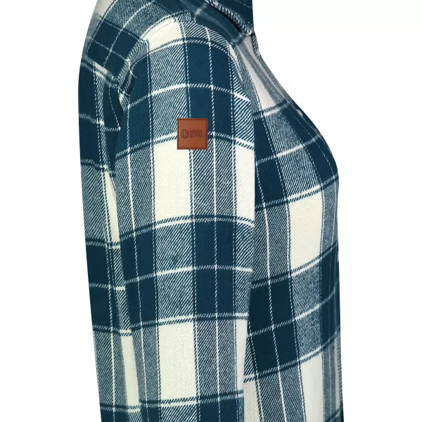  Flanellhemd für Damen NORDBLANC WILLOW NBSSL8371 DUNKELBLAU 