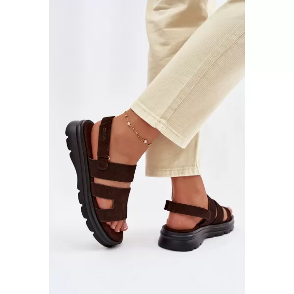  Damensandalen BIG STAR SHOES TT274483 BRAUN/BEIGE 
