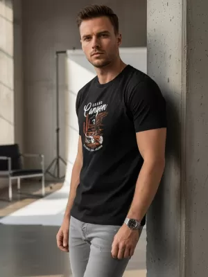 Herren-T-Shirt DSTREET NX059R SCHWARZ