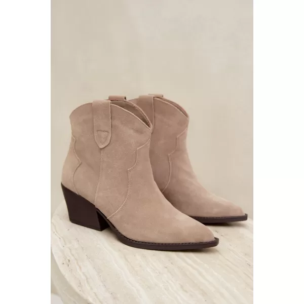  Damen-Stiefeletten BOTO 6338 BEIGE 