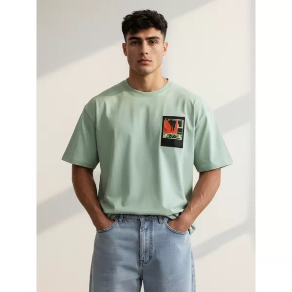  Herren-T-Shirt DSTREET RX5305 HELLGRÜN 