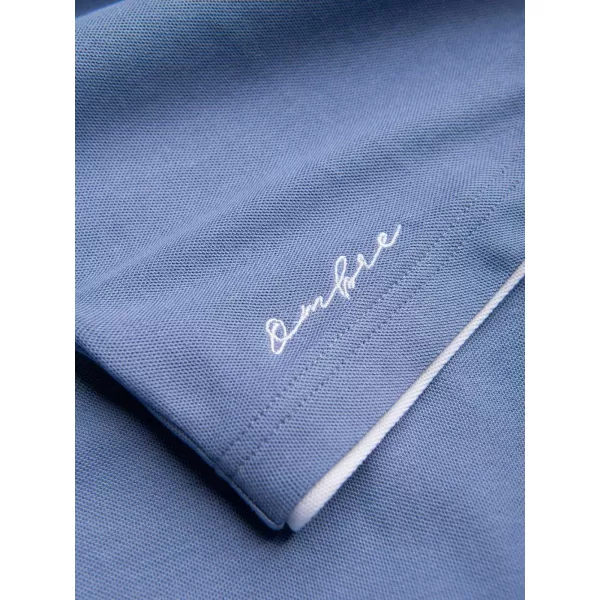  Herren-T-Shirt mit Kragen OMBRE OM-POSS-0170 BLAU 