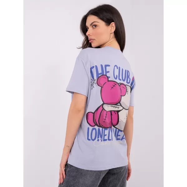  Damen-T-Shirt SUBLEVEL D12022AH02645Y LEUCHTENDES LILA 