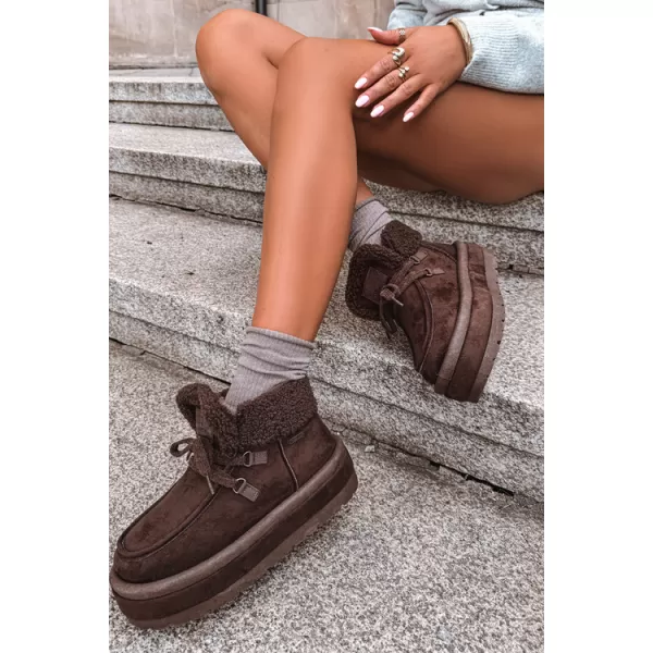 Damenschuhe BIG STAR SHOES UU274214 BRAUNE/BEIGE SCHATTEN 