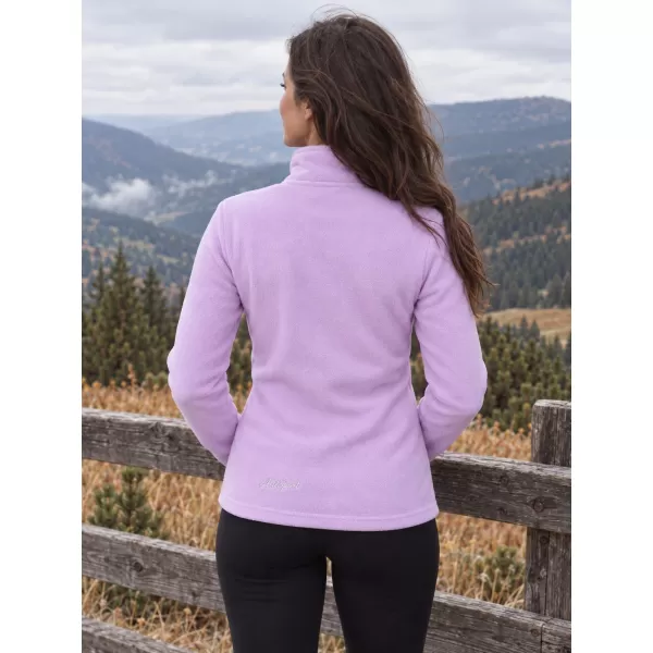  Fleece-Sweatshirt für Damen ALTISPORT ILKI VIOLETT 