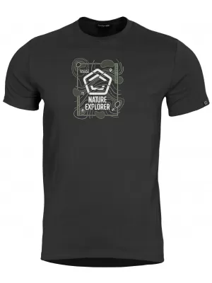 Herren-T-Shirt PENTAGON AGERON NATURE EXPLORER K09012-NE SCHWARZ