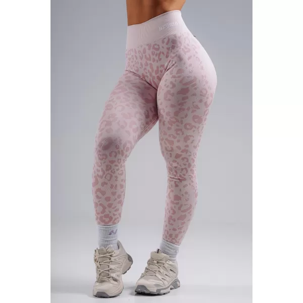  Kompressions-Push-up-Leggings mit Leopardenmuster NEBBIA PRIMAL 849 ROSA LEOPARD 