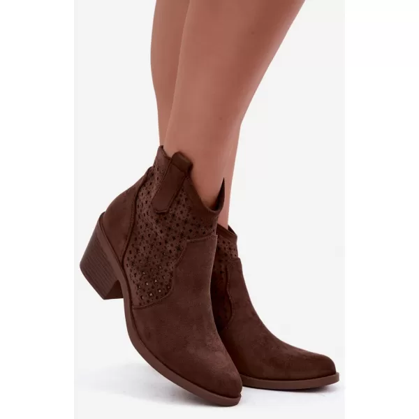  Damenschuhe S.BARSKI HY62-8149 KAFFEE 
