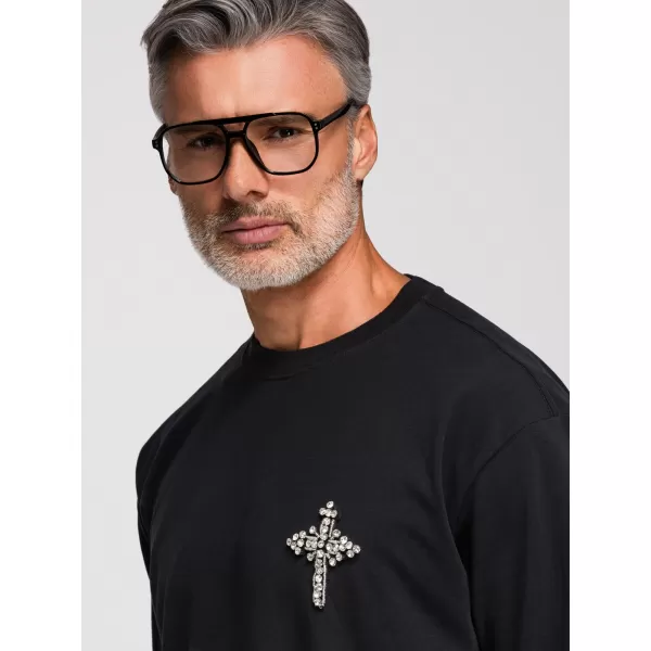  Herren-T-Shirt OMBRE OM-TSCT-0276 SCHWARZ 
