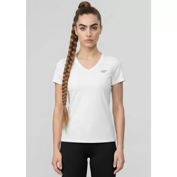  Damen-T-Shirt 4F WMM00TTSHF3307 WEIß 