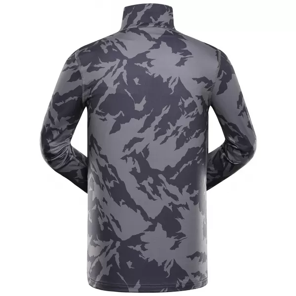  Schnelltrocknendes Herren-T-Shirt ALPINE PRO STANS DUNKLE, ECHTE GRAUE PC-VARIANTE 