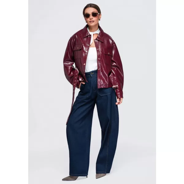  Damenjacke OMBRE OW-JAFL-0141 BURGUND 