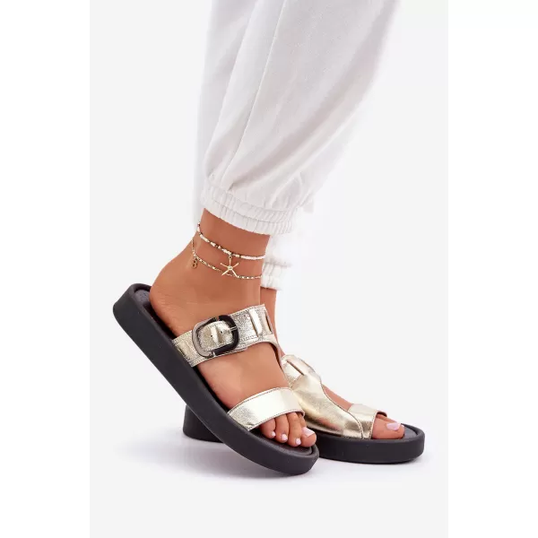  Damenhausschuhe ZAZOO 3024/007 GOLD 