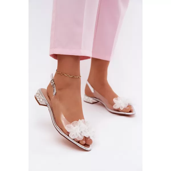  Damensandalen D&A MR61-9006 SILBER 