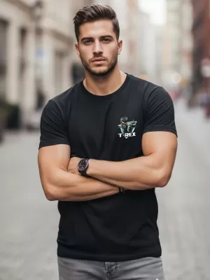 Herren-T-Shirt DSTREET NX0141R-BK SCHWARZ
