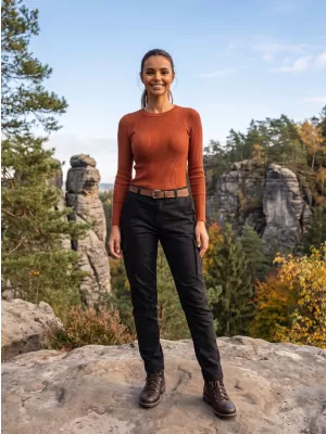 Damen-Jogginghose ALPINE PRO UDESA SCHWARZ