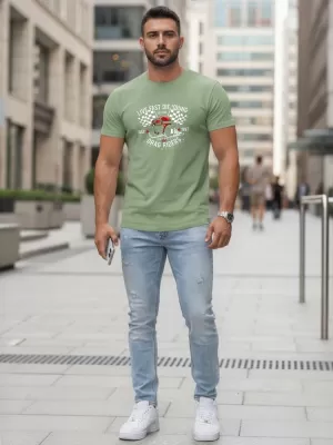 Herren-T-Shirt DSTREET NX5087R-MO HELLGRÜN