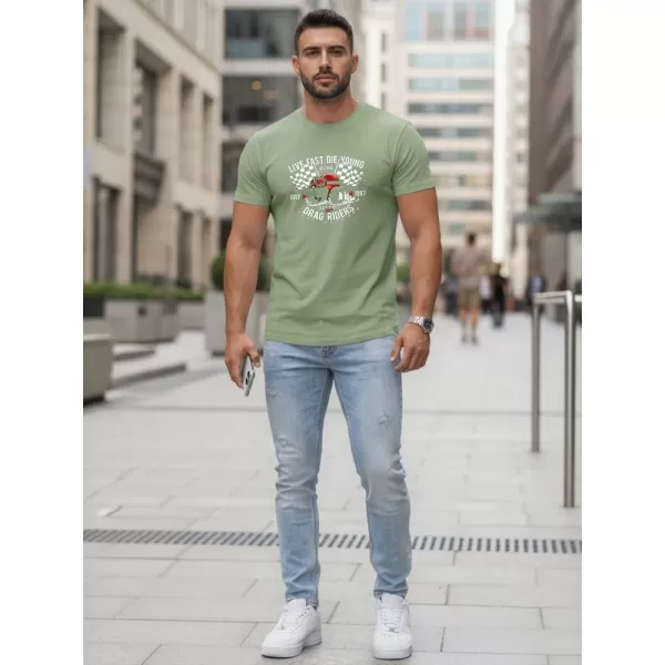  Herren-T-Shirt DSTREET NX5087R-MO HELLGRÜN 