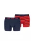 Herren-Boxershorts PUMA ELEMENTS MEN STRIPED BOXERS 2P 93884205 ROT/MARINE