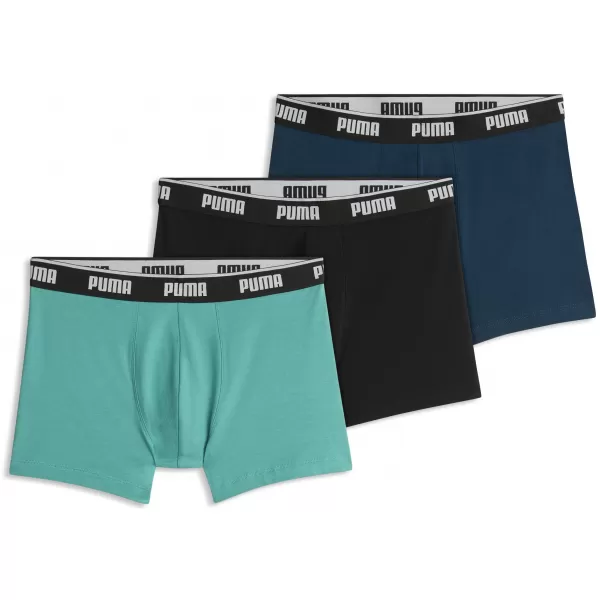  Herren-Boxershorts PUMA MEN BOXERS 3P 94713011 GRÜNE KOMBINATION 