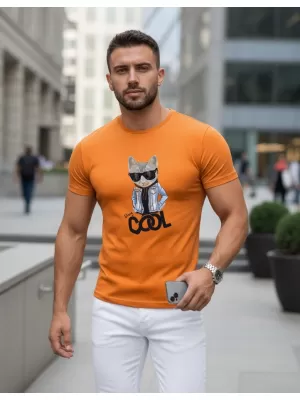 Herren-T-Shirt DSTREET NX5018R-OR WEIß