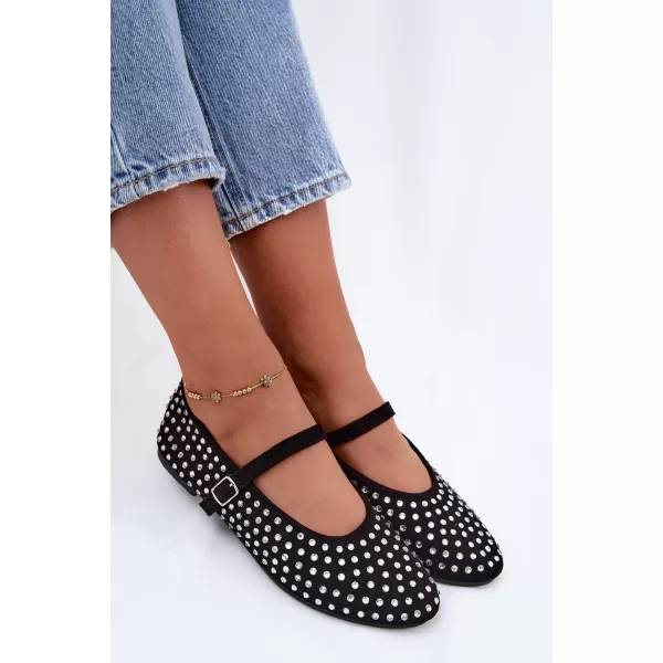  Ballerinas für Damen BOTO 9748 SCHWARZ 