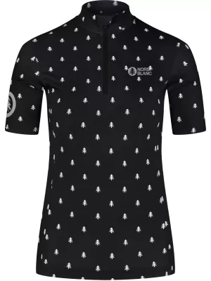 Damen-Radtrikot NORDBLANC TREES NBSLF8085 SCHWARZ