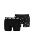Herren-Boxershorts PUMA ELEMENTS MEN LOGO PRINT BOXERS 2P 93875405 SCHWARZ