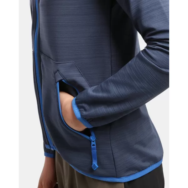  Fleece-Sweatshirt für Kinder KILPI MEMPHIS-JB 1J0201KI DUNKELBLAU 