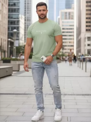 Herren-T-Shirt DSTREET NX5124R-MO GRÜN