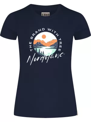 Damen-T-Shirt NORDBLANC STARLIGHT NBSLT8176 DUNKELBLAU