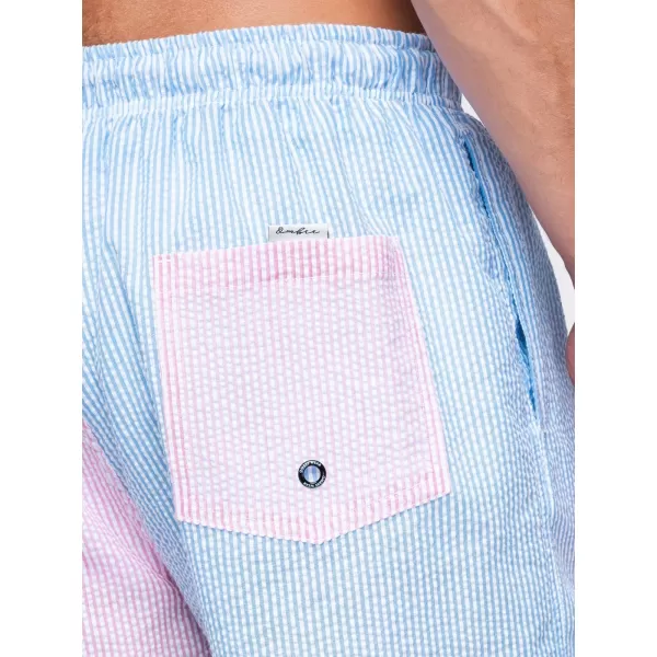  Herrenshorts OMBRE OM-SRSS-0215 BLAU UND ROSA 