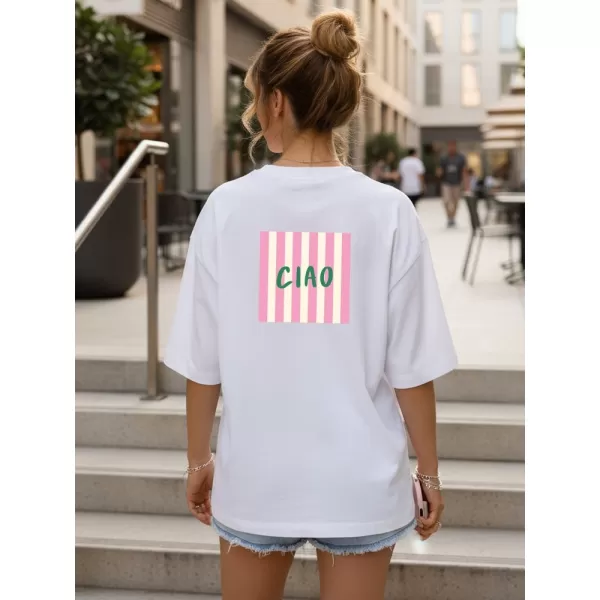  Damen-T-Shirt DSTREET NX9509RY-WH-O WEIß 