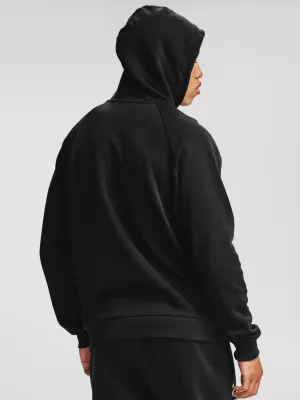 Herren-Sweatshirt UNDER ARMOUR RIVAL FLEECE BOX LOGO HD 1357095-001 SCHWARZ