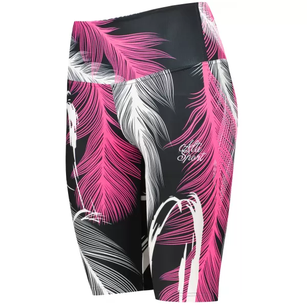  Premium-Overknee-Leggings für Damen (neue Größen) ALTISPORT VOJ/ALW001LEG06 SCHWARZ/ROSA 