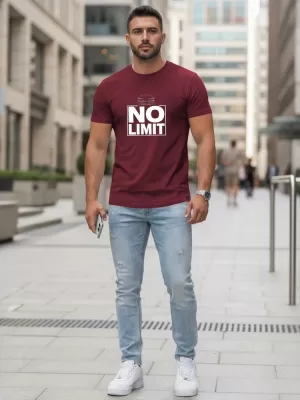 Herren-T-Shirt DSTREET NX0129R-BU BURGUND