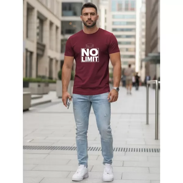 Herren-T-Shirt DSTREET NX0129R-BU BURGUND 