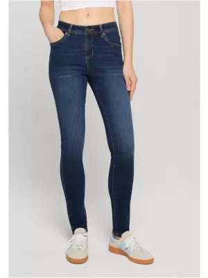 Damenhosen URBAN CLASSICS TB8370 DUNKELBLAU GEWASCHEN