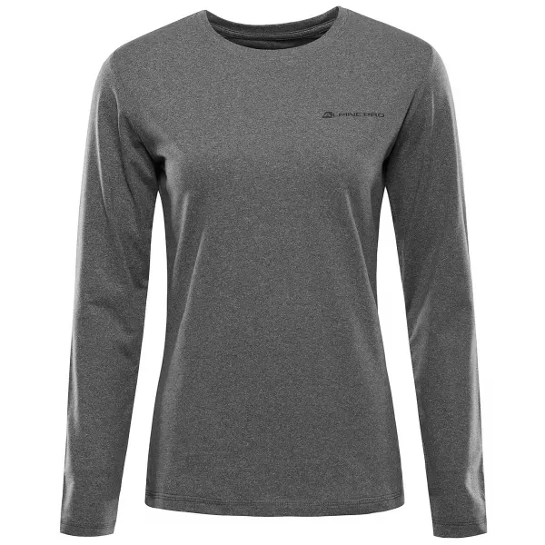  Schnell trocknendes Damen-T-Shirt ALPINE PRO LOUSA GERÄUCHERTE PERLE 