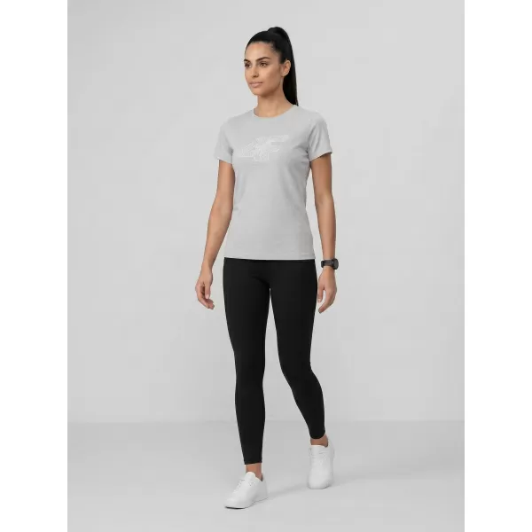  Damen-T-Shirt 4F WMM00TTSHF3309 KALTE HELLGRAUE MELANGE 