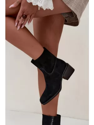 Damen-Stiefeletten BOTO 9624 SCHWARZ