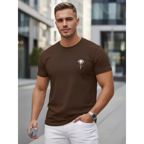  Herren-T-Shirt DSTREET NX5126R-CH BRAUN 