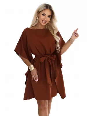 Kleid NUMOCO SOFIA 287-45 ZIMTBRAUN